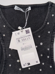 Zara Bejeweled Bodysuit