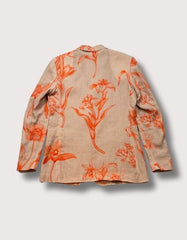 Johanna Ortiz La Charanga Linen Jacket in Orange