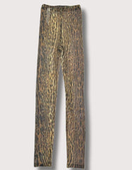 Roberto Cavalli Leopard Legging in Naturale