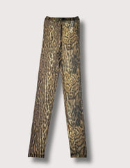 Roberto Cavalli Leopard Legging in Naturale