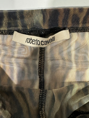 Roberto Cavalli Leopard Legging in Naturale