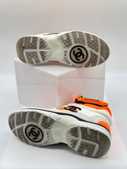 Chanel Women's Logo High Top 'Orange White'