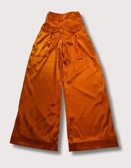 Custom Made Lined Silk Pant (Bright Orange)
