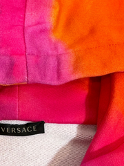 Versace Tie Dye Gianni Signature Hoodie in Pink