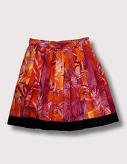 Versace Jungle Print Pleated Mini Skirt