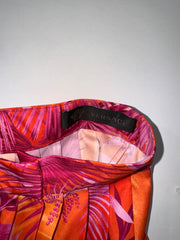 Versace Jungle Print Pleated Mini Skirt