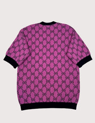 Gucci Women's Cropped Sleeve Crewneck Sweater GG