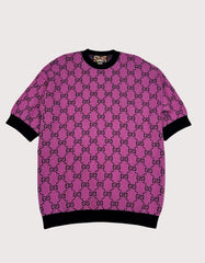 Gucci Women's Cropped Sleeve Crewneck Sweater GG