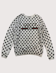 Gucci Polka Dot Print Crewneck Sweatshirt