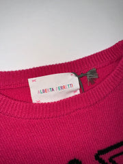 Alberta Ferretti Intarsia Wool and Cashmere-Blend Sweater