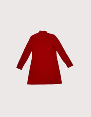 Yves Saint Laurent Red Wool Blend Coat