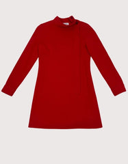 Yves Saint Laurent Red Wool Blend Coat