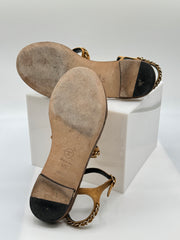 Chanel 2021 Chain-Linked Accent Sandal