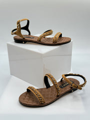 Chanel 2021 Chain-Linked Accent Sandal