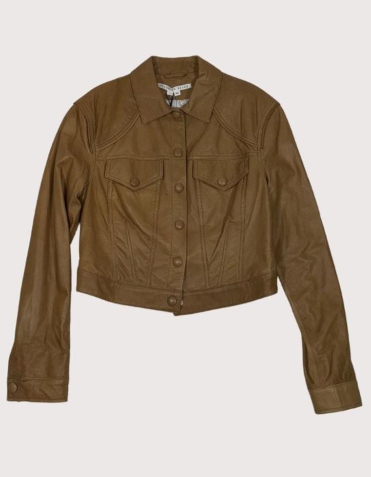 Veronica Beard Leather Dottie Jacket - Neiman Marcus Exclusive