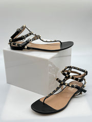 Valentino Rockstud Flat Thong Sandals
