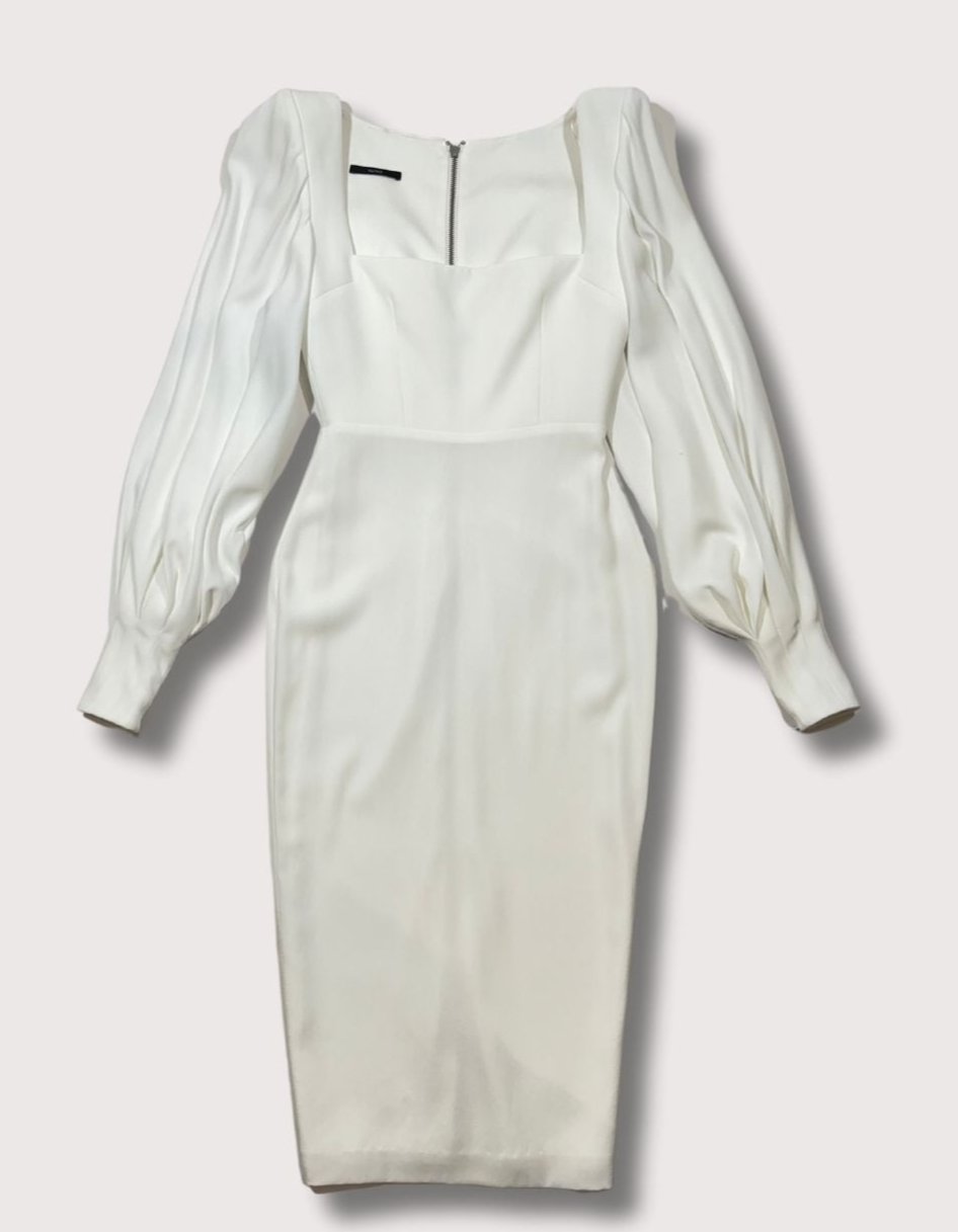 Alex Perry Pearson Satin-Crepe Midi Dress