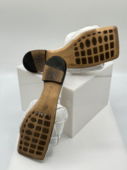 Bottega Veneta White Leather Lido Flat Slides