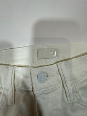 Mother White Distressed Jeans
