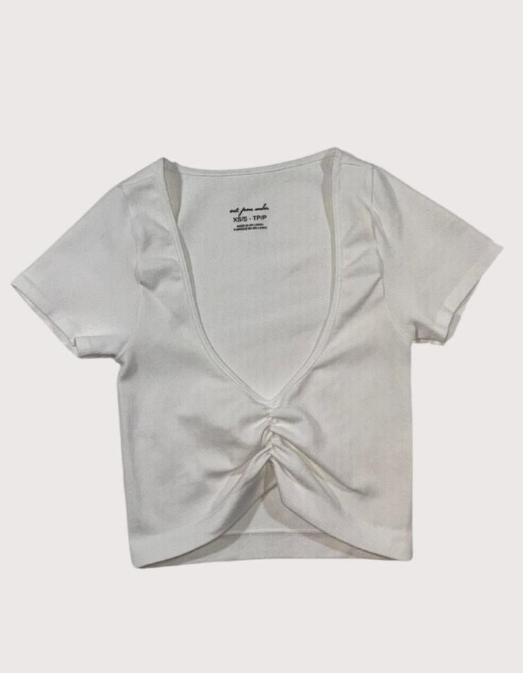 Out From Under Crop Shirt