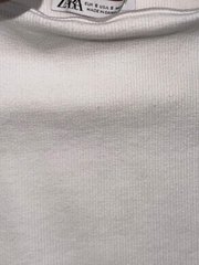 Zara Cropped Tank Top - White